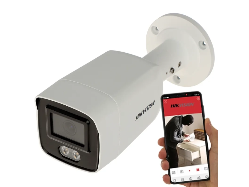 Kamera IP Hikvision DS-2CD2047G2-L 4 Mpx ColorVu Acusense Android iOS PoE MicroSD